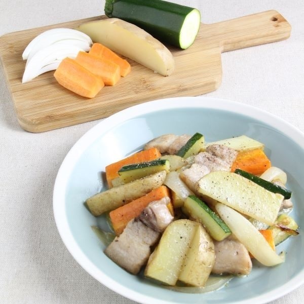 切り方の基本～くし形切り～ジャガイモと豚バラのハーブソテー