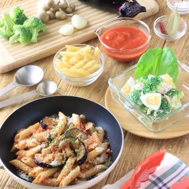 ナスとベーコンのトマトペンネ～ＳＴＥＰ ＵＰ ＬＥＳＳＯＮ～