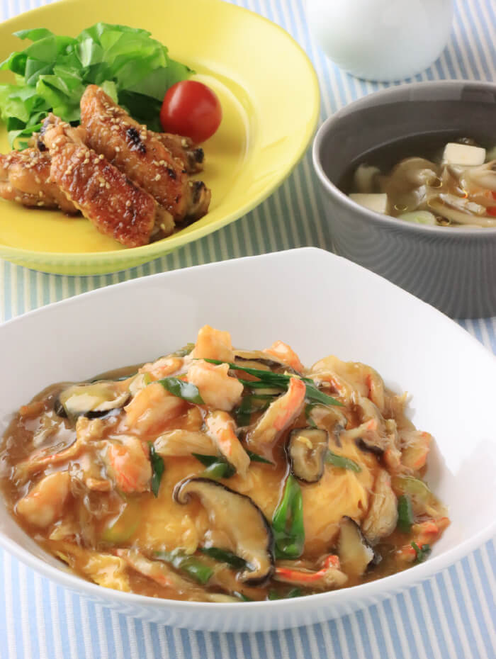 海鮮あんかけ天津飯の画像